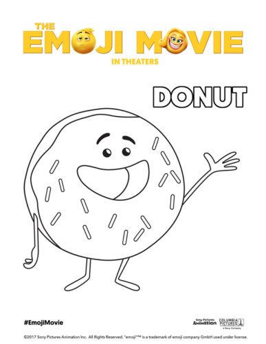 Printable Emoji Movie Coloring Pages #TheEmojiMovie #EmojiMovie Mrs