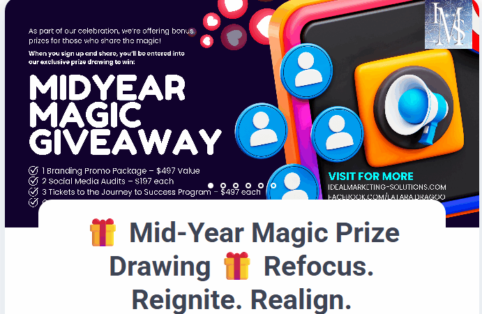 🎉 Midyear Magic Giveaway: A Special Opportunity for Women in Business 🎉